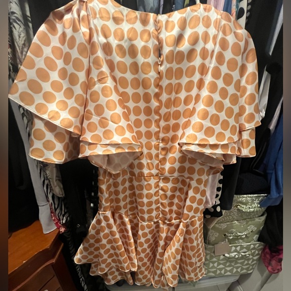 DO+BE GOLD POLKA DOT RUFFLE DRESS - Picture 3 of 3